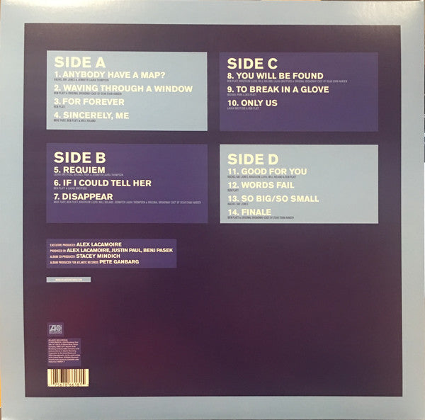 Benj Pasek, Justin Paul (5) : Dear Evan Hansen: Original Broadway Cast Recording (2xLP, Album, Blu)