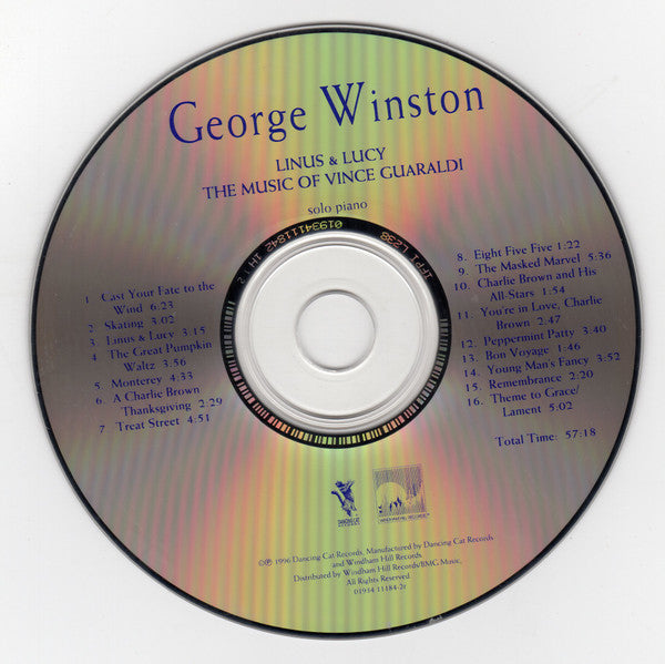 George Winston : Linus & Lucy (The Music Of Vince Guaraldi) (CD, Album)