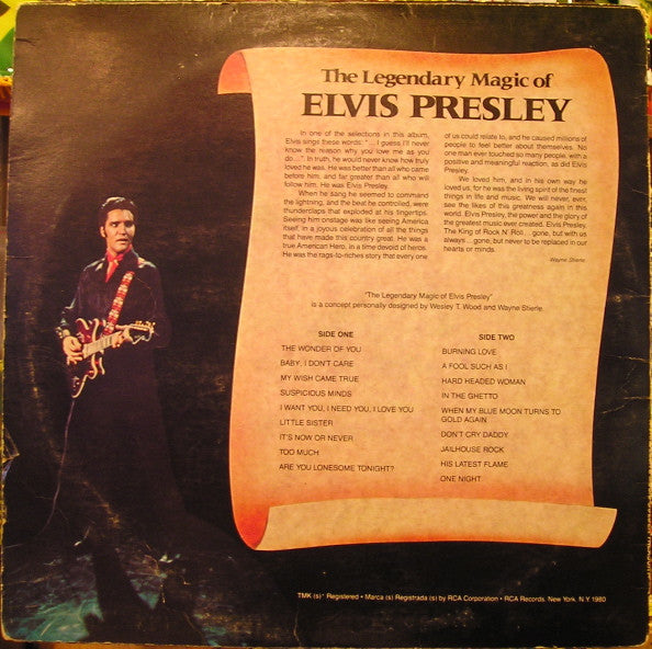 Elvis Presley : The Legendary Magic Of Elvis Presley (LP, Comp)