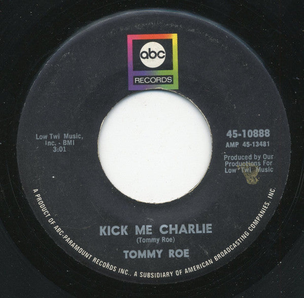 Tommy Roe : It's Now Winters Day / Kick Me Charlie (7", Single)