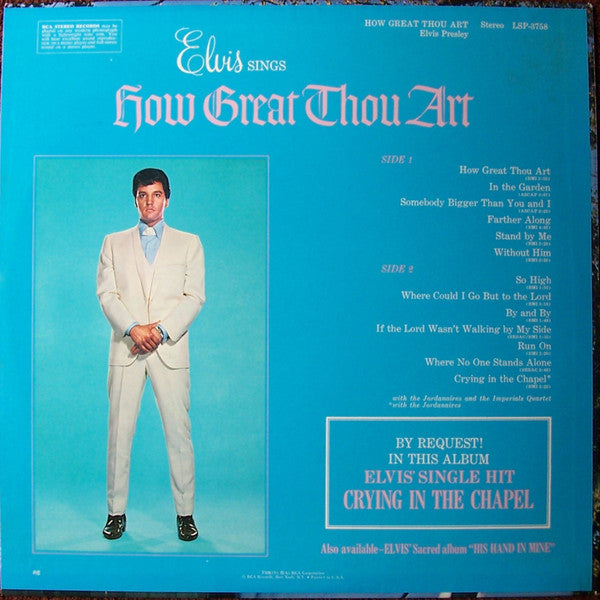 Elvis* : How Great Thou Art (LP, Album, RE, RP, Bla)