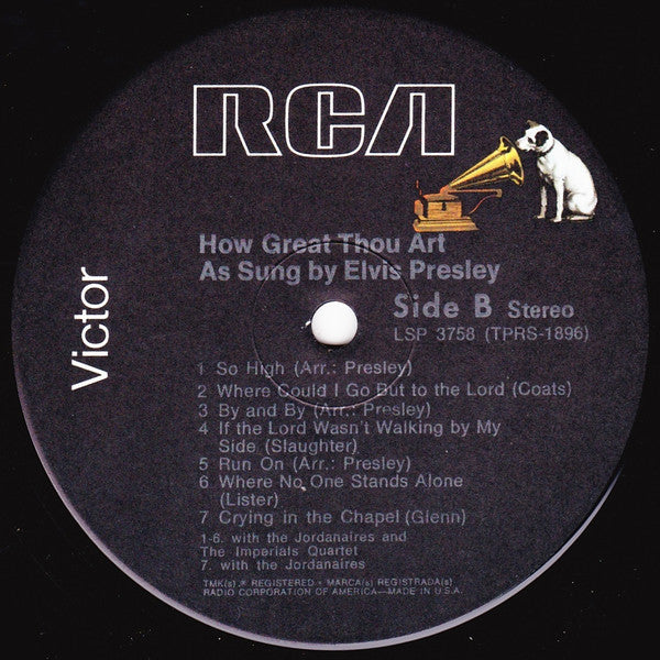 Elvis* : How Great Thou Art (LP, Album, RE, RP, Bla)