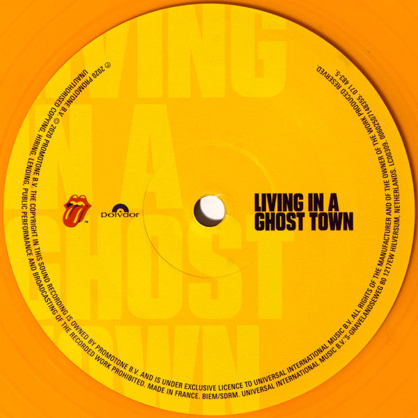 The Rolling Stones : Living In A Ghost Town (10", S/Sided, Single, Ltd, Ora)