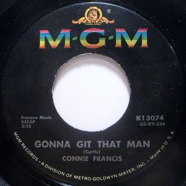 Connie Francis : Second Hand Love / Gonna Git That Man (7", Single)