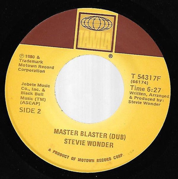 Stevie Wonder : Master Blaster (Jammin') (7", Single)