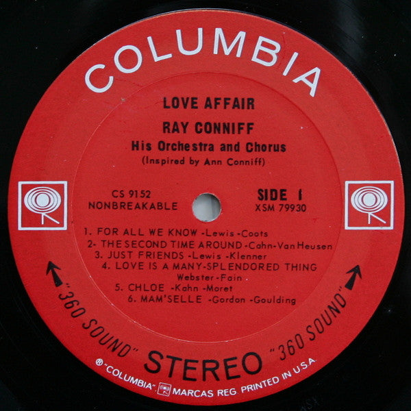 Ray Conniff And The Singers : Love Affair (LP, Album)