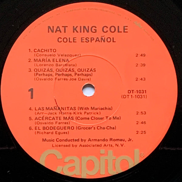 Nat King Cole : Cole Español (LP, Album, RE, Duo)