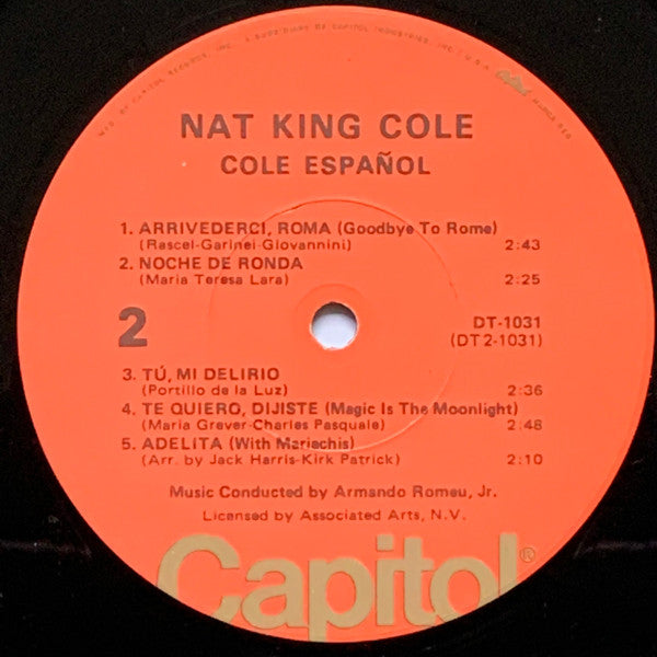 Nat King Cole : Cole Español (LP, Album, RE, Duo)