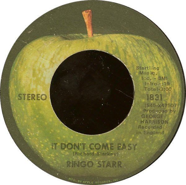 Ringo Starr : It Don't Come Easy (7", Single, Win)