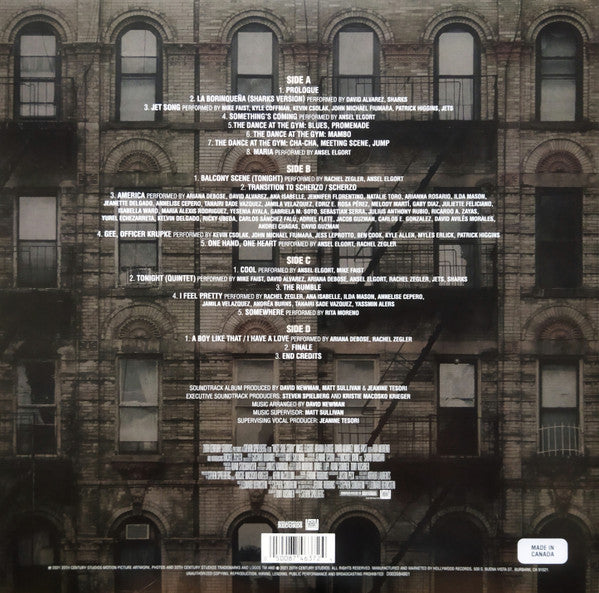 West Side Story - Cast 2021, Leonard Bernstein, Stephen Sondheim : West Side Story (Original Motion Picture Soundtrack) (2xLP, Album)