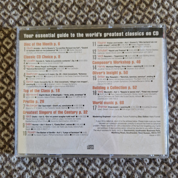 Various : Classic CD Presents 100 Greatest Singers Of The Century (CD, Comp)