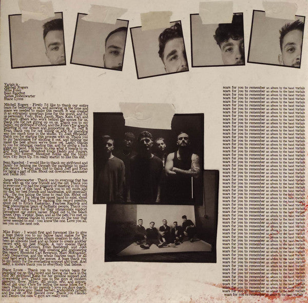 Varials : Scars For You To Remember (LP, Album, Red)