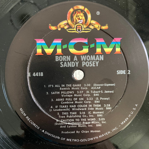 Sandy Posey : Born A Woman (LP, Album, Mono)