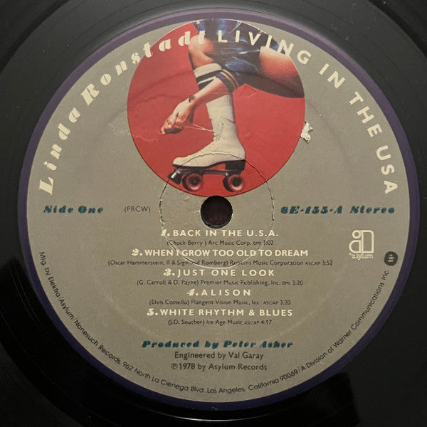 Linda Ronstadt : Living In The USA (LP, Album)
