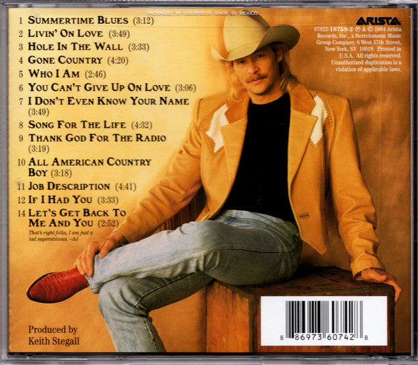 Alan Jackson (2) : Who I Am (CD, Album, RE)