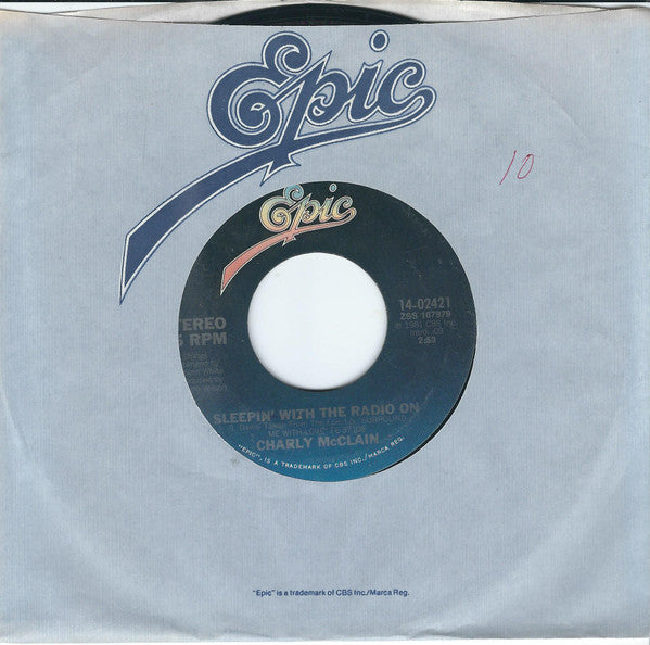 Charly McClain : Sleepin' With The Radio On (7", Single, Styrene, Ter)