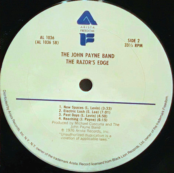 The John Payne Band : The Razor's Edge (LP, Album)