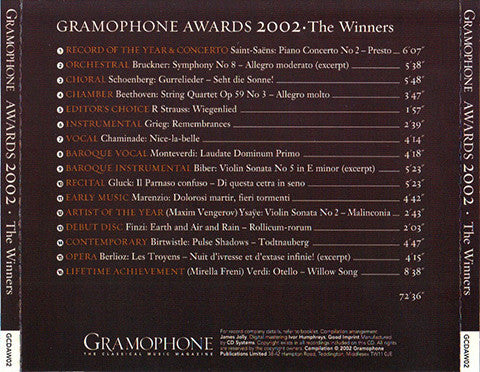 Various : Gramophone Awards 2002. The Winners (CD, Comp)