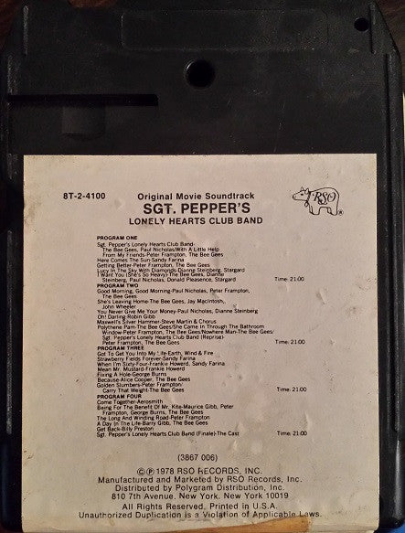 Various : Sgt. Pepper's Lonely Hearts Club Band (8-Trk, Album)