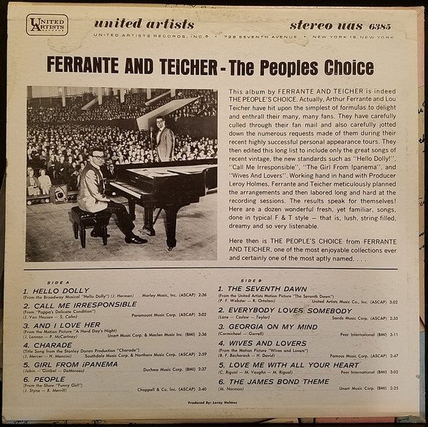 Ferrante & Teicher : The People's Choice (LP, Album)