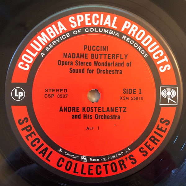 Andre Kostelanetz And His Orchestra* : Puccini: Madame Butterfly (LP, Album)
