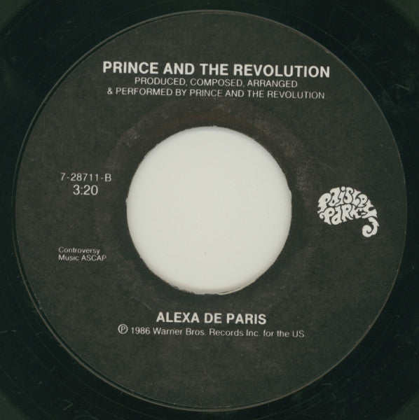 Prince And The Revolution : Mountains (7", Single, Spe)
