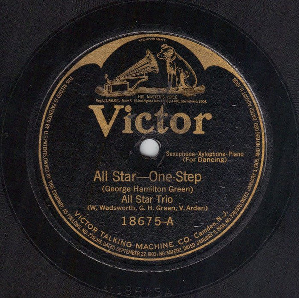 All Star Trio : All Star / Hy'n Dri (Shellac, 10")