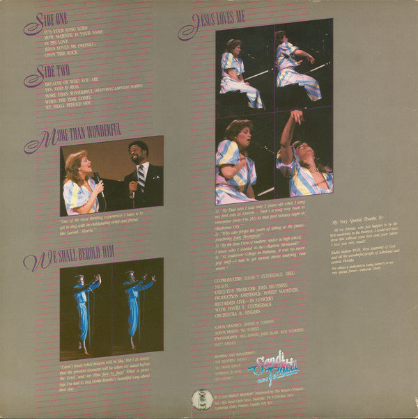 Sandi Patti* : More Than Wonderful (LP, Album)
