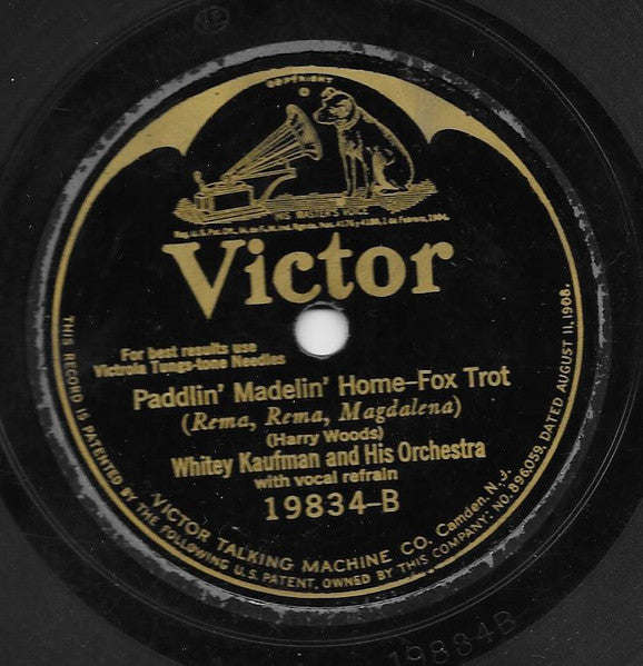 George Olsen And His Music* / Whitey Kaufman And His Orchestra* : Just A Little Thing Called Rhythm / Paddlin' Madelin' Home (Shellac, 10", Cam)