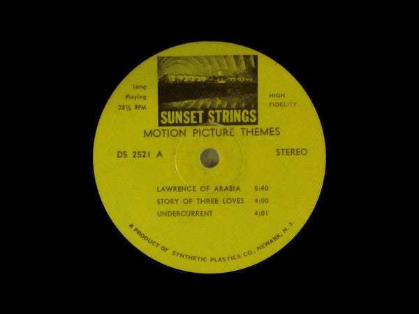 The Sunset Strings : Great Motion Picture Themes (12")