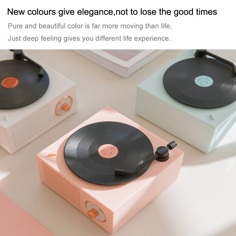 B10 Atomic Bluetooth Speakers Retro Vinyl Player Desktop Wireless Creative Multifunction Mini Stereo Speakers