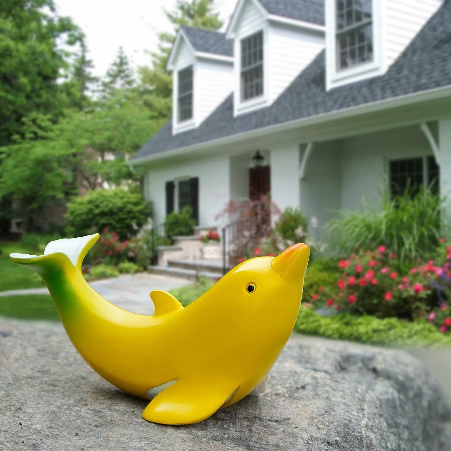 Banana dolphin resin sculpture ornaments
