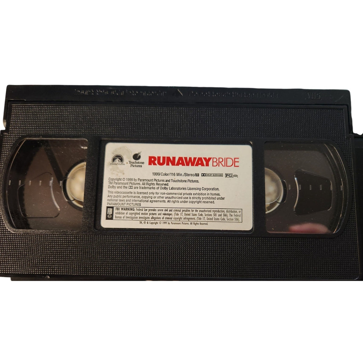 Runaway Bride - VHS Tape Movie Julia Roberts Richard Gere Collectible