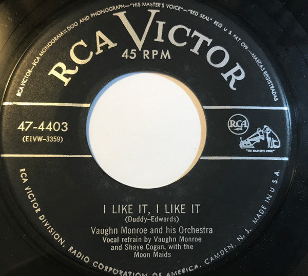 Vaughn Monroe And His Orchestra : Tenderly / I Like It, I Like It (7", Single)