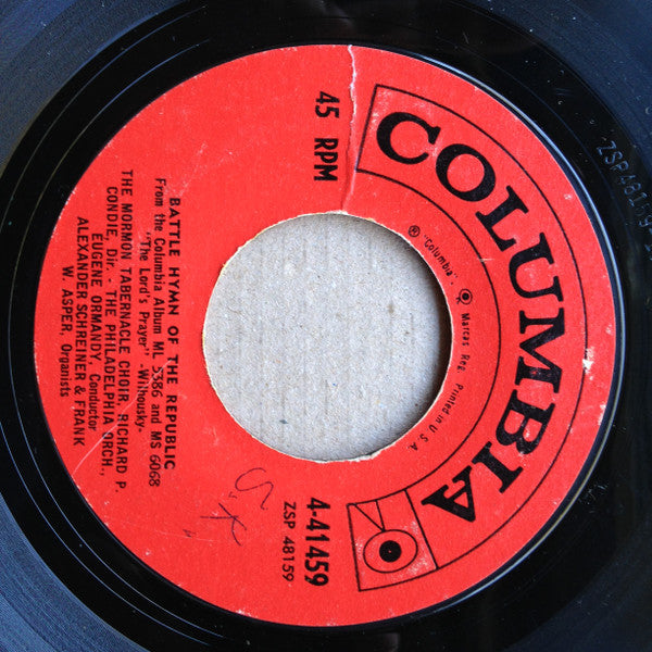 The Mormon Tabernacle Choir* : The Lord's Prayer (7", Single, Hol)
