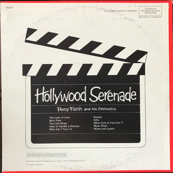 Percy Faith And His Orchestra* : Hollywood Serenade (LP, Comp)