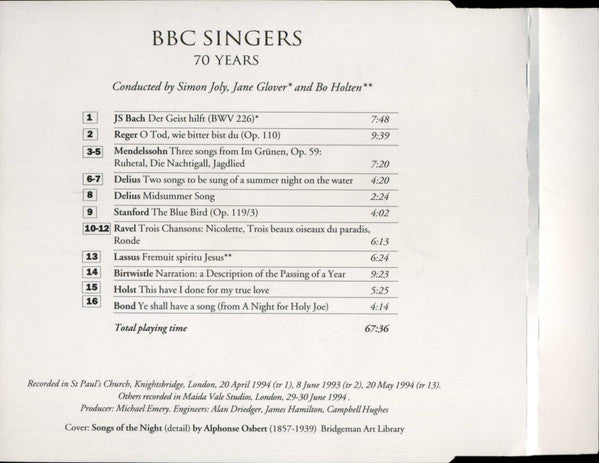 BBC Singers : A 70th Anniversary Celebration (CD, SRC)
