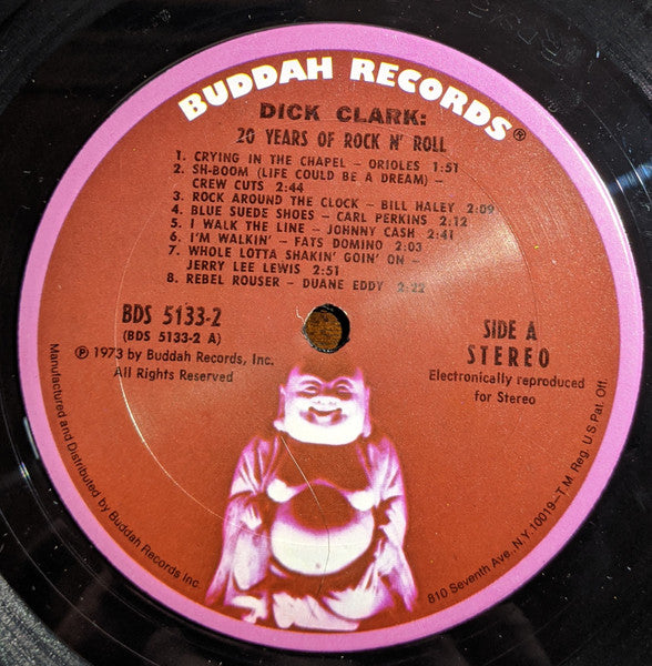 Dick Clark (2) : 20 Years Of Rock N' Roll (2xLP, Comp, RM, Col + Flexi, 7", S/Sided, Card)