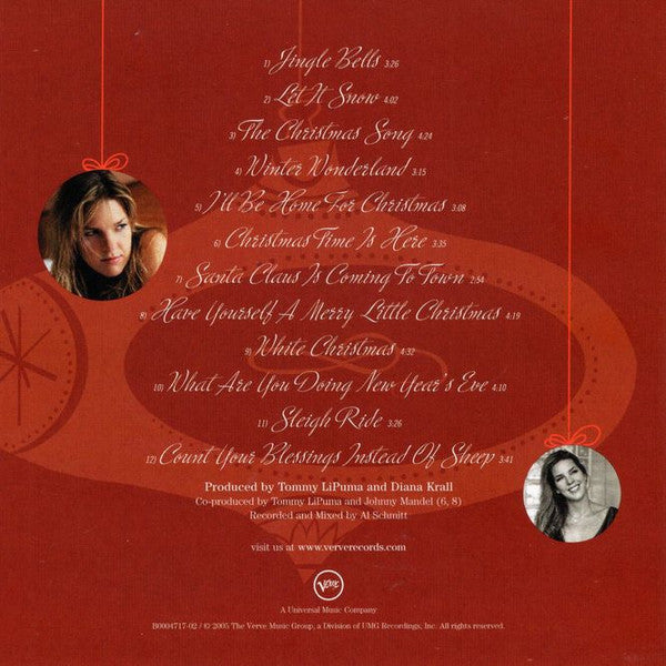 Diana Krall Featuring The Clayton/Hamilton Jazz Orchestra* : Christmas Songs (CD, Album)