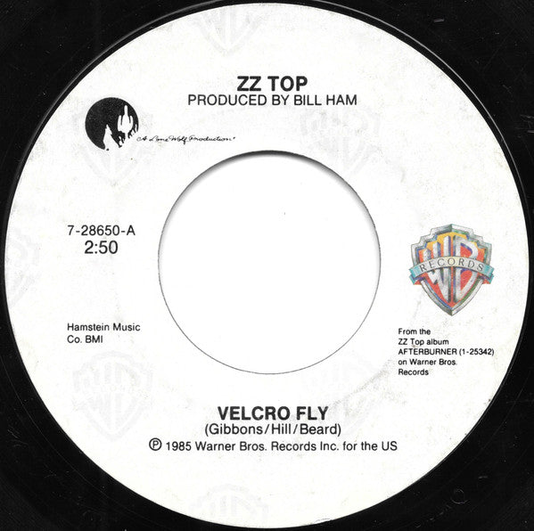 ZZ Top : Velcro Fly / Woke Up With Wood (7", Single)