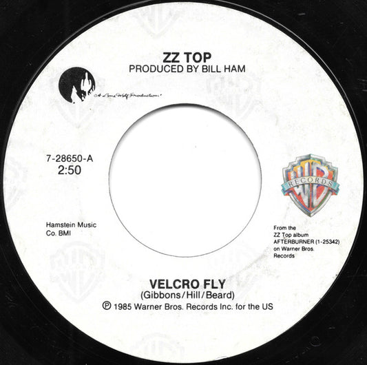 ZZ Top : Velcro Fly / Woke Up With Wood (7", Single)