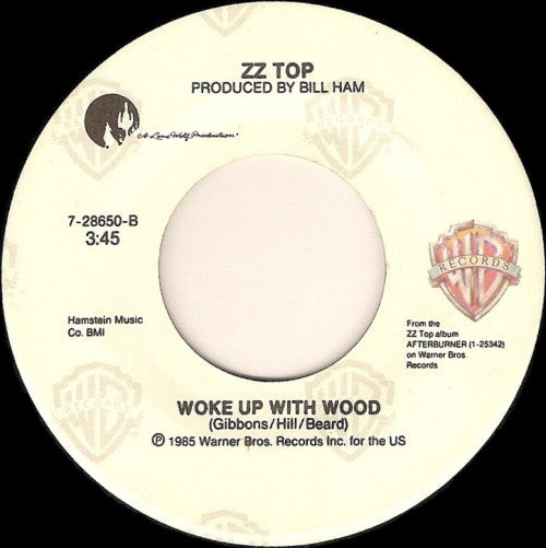 ZZ Top : Velcro Fly / Woke Up With Wood (7", Single)