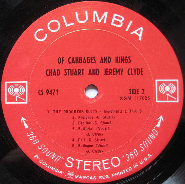 Chad Stuart And Jeremy Clyde* : Of Cabbages And Kings (LP, Album, San)