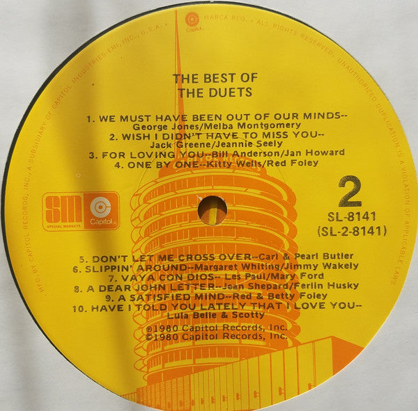 Various : The Best Of The Duets (LP)