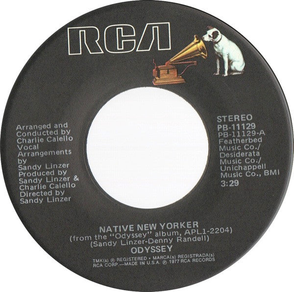 Odyssey (2) : Native New Yorker (7", Single, Ind)