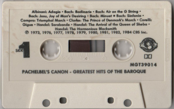 Various : Pachelbel's Canon - Greatest Baroque Hits (Cass, Comp)
