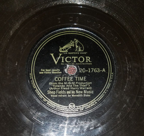 Shep Fields And His New Music : Coffee Time (Shellac, 10")