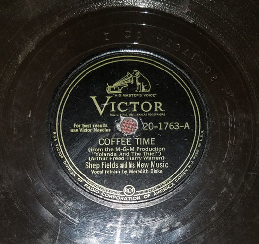 Shep Fields And His New Music : Coffee Time (Shellac, 10")