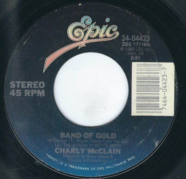 Charly McClain : Band Of Gold (7", Styrene, Car)