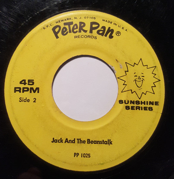 Peter Pan Players And Orchestra : Jack And The Beanstalk (7", Mono)